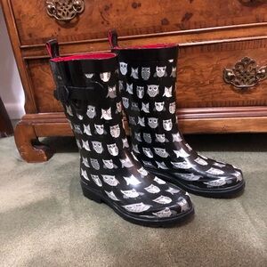 Capelli of NY Owl Rain Boots, Galoshes